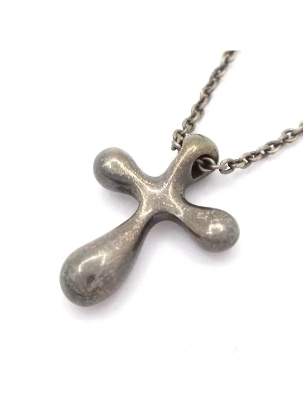 Tiffany & Co Necklace Small Cross Silver
